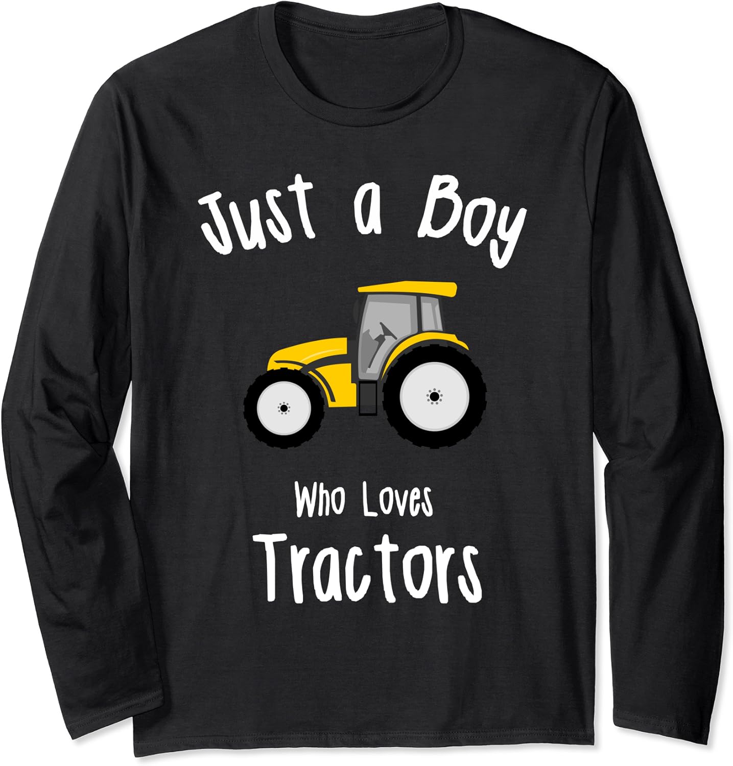 Boys Tractor Gift Long Sleeve TShirt